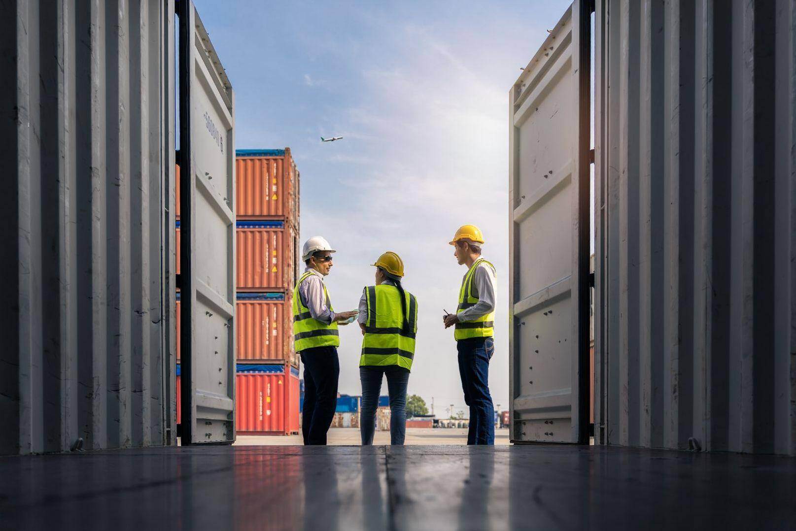 Construction-Workers-Finishing-Touches-Warehouse-in-chicago