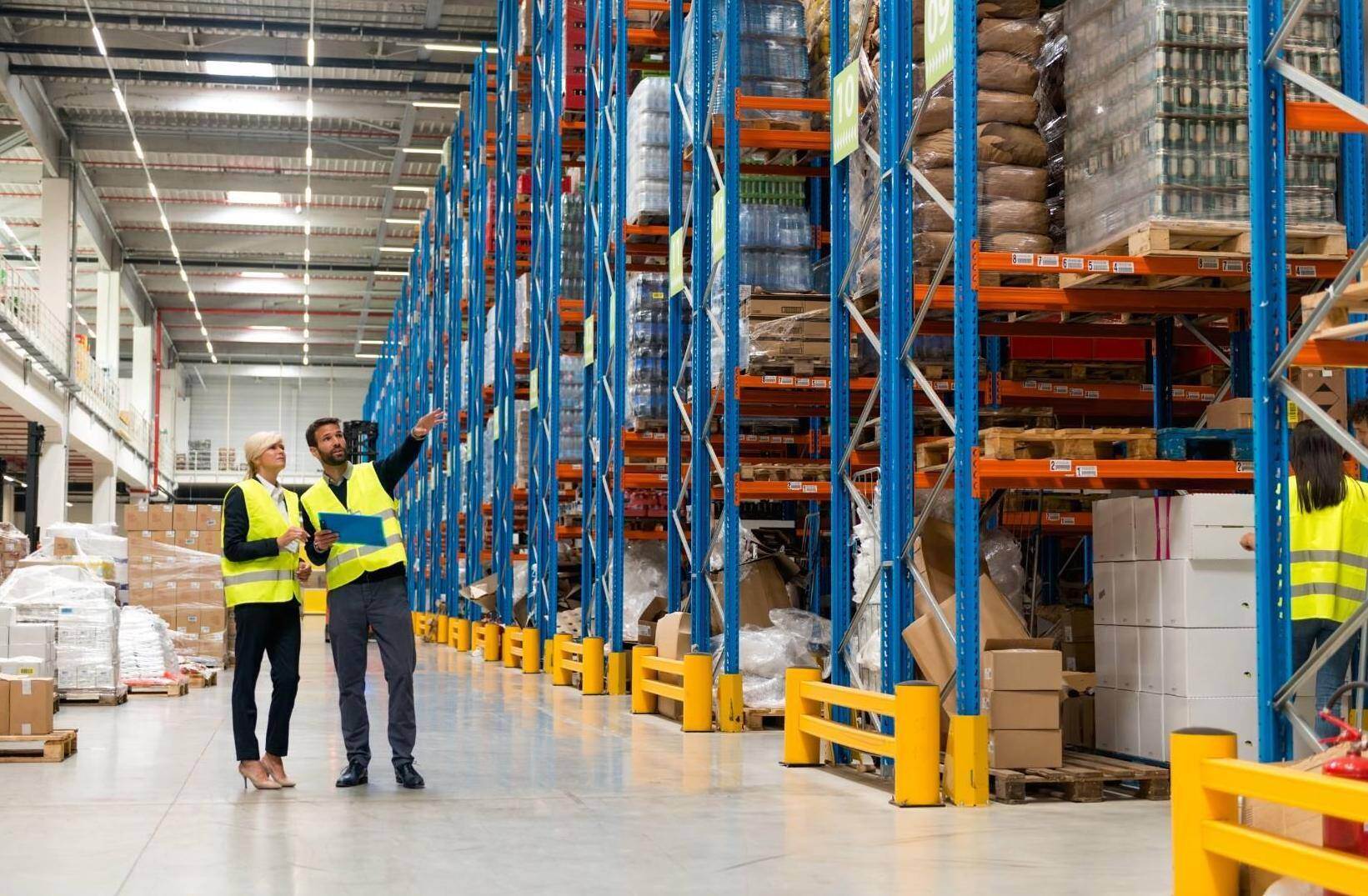 Two-Construction-Workers-Evaluate-Warehouse-in-shaker-heights